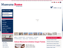 Tablet Screenshot of museumsrome.com